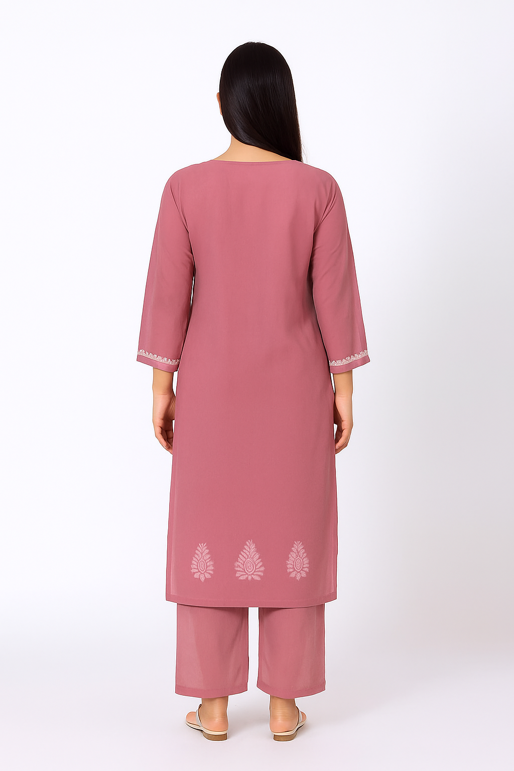 Silakaari Women's Pure Cotton Printed Lucknowi Kurti Pant Premium Set