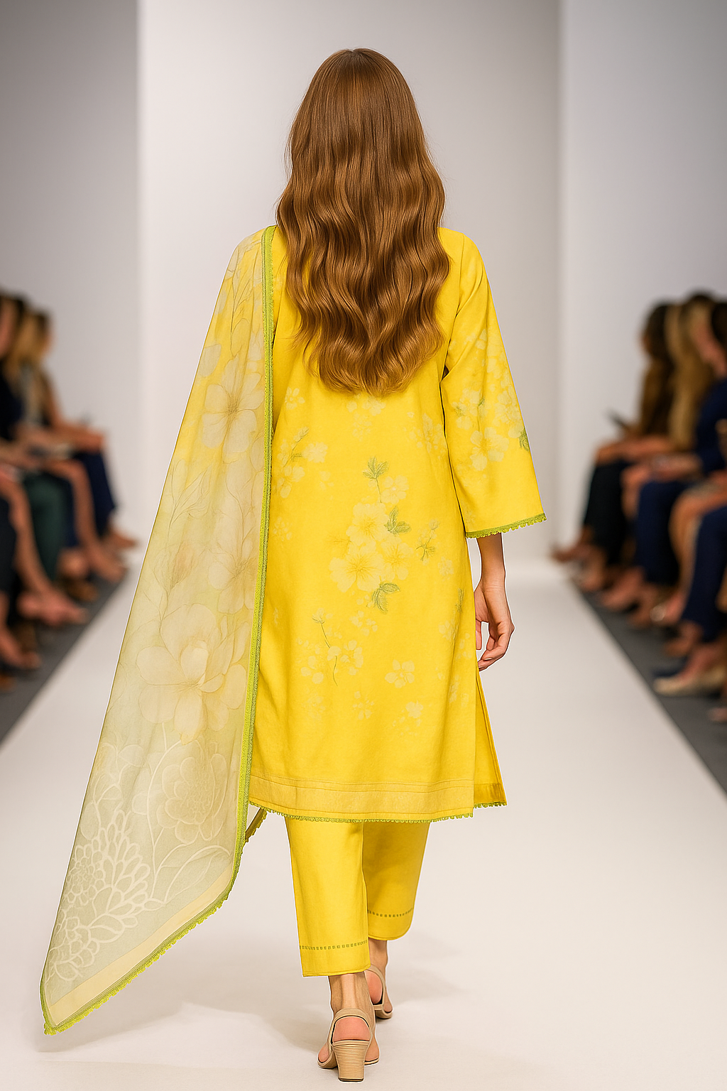 Silakaari Jadeed Pure Lawn PartyWear Organza Heavy Embroidery Ready-Made Dress