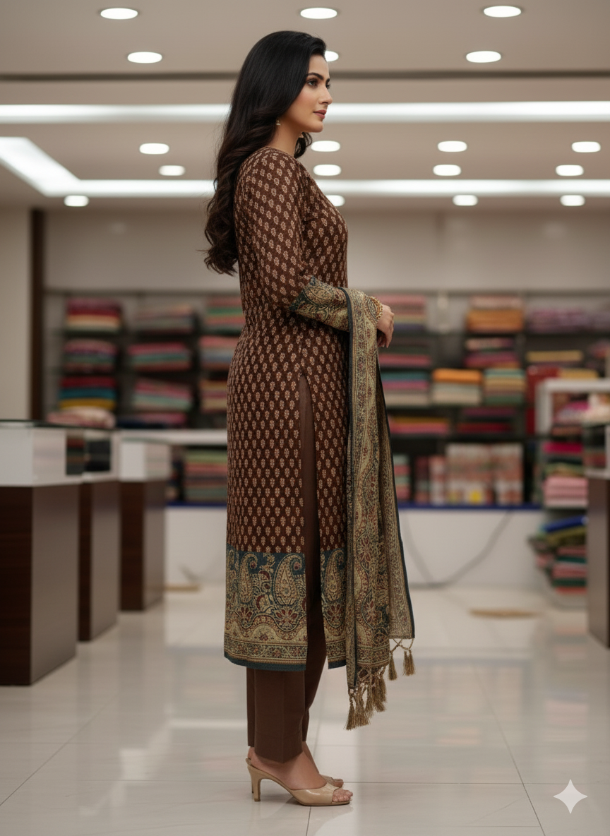 Silakaari Zaina Woven Ethnic Suit Banarasi Unstitched Dress Material