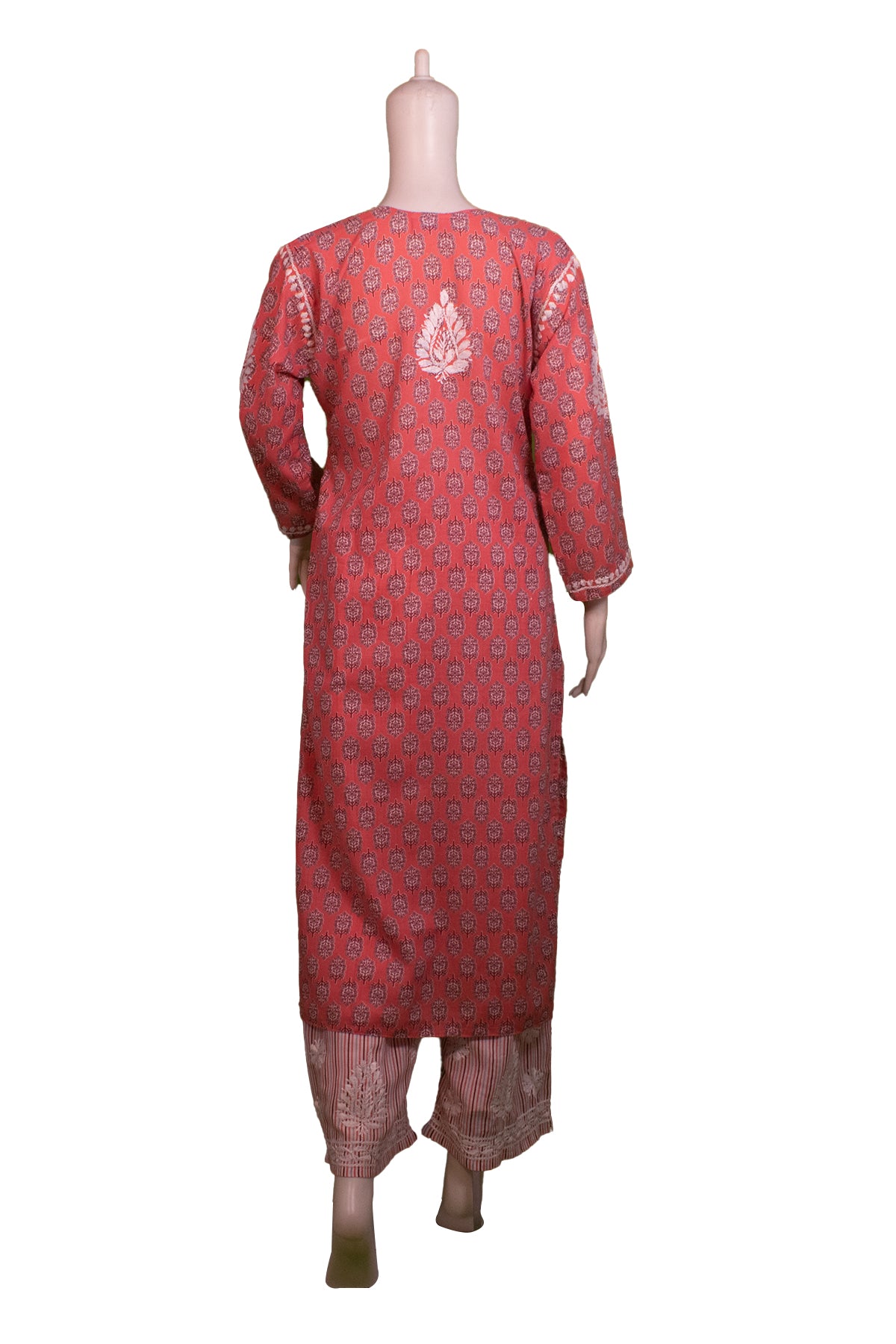 Silakaari Women's Pure Cotton Printed Lucknowi Kurti Pant Premium Set