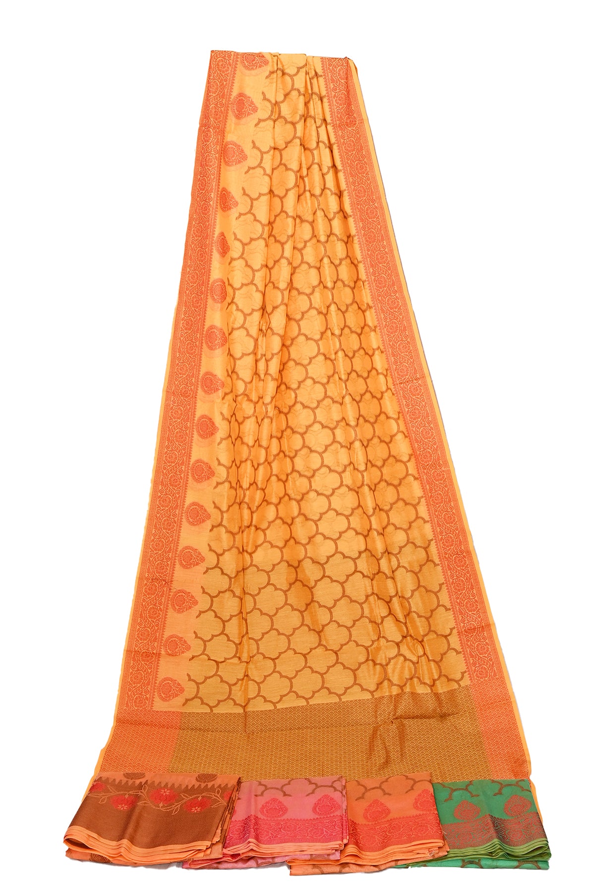 Silakaari Women's Cotton Butta Jaal Work Banarasi saree