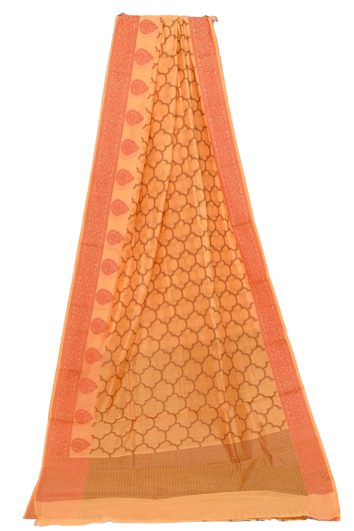 Silakaari Women's Cotton Butta Jaal Work Banarasi saree