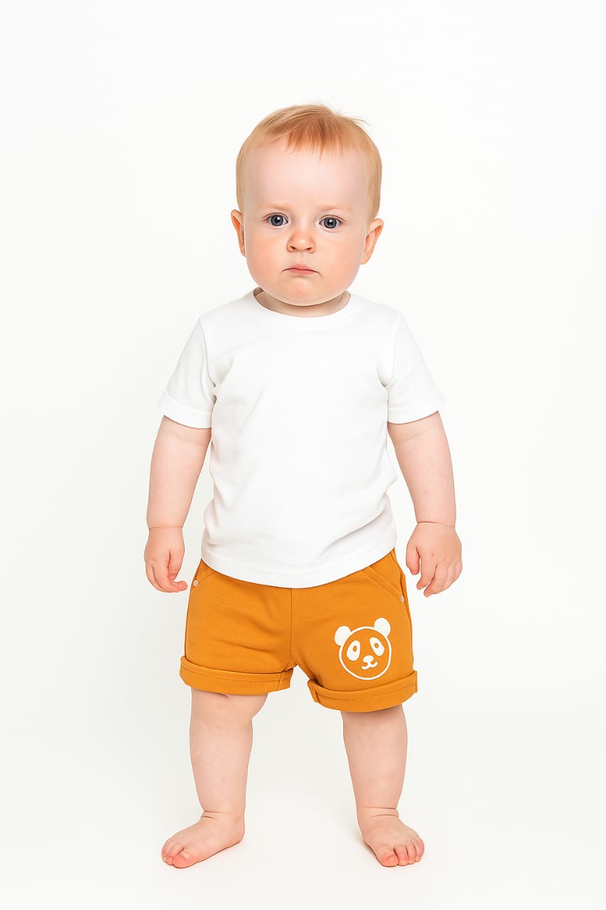 Silakaari Kids Bear Printed Short For Boys & Girls
