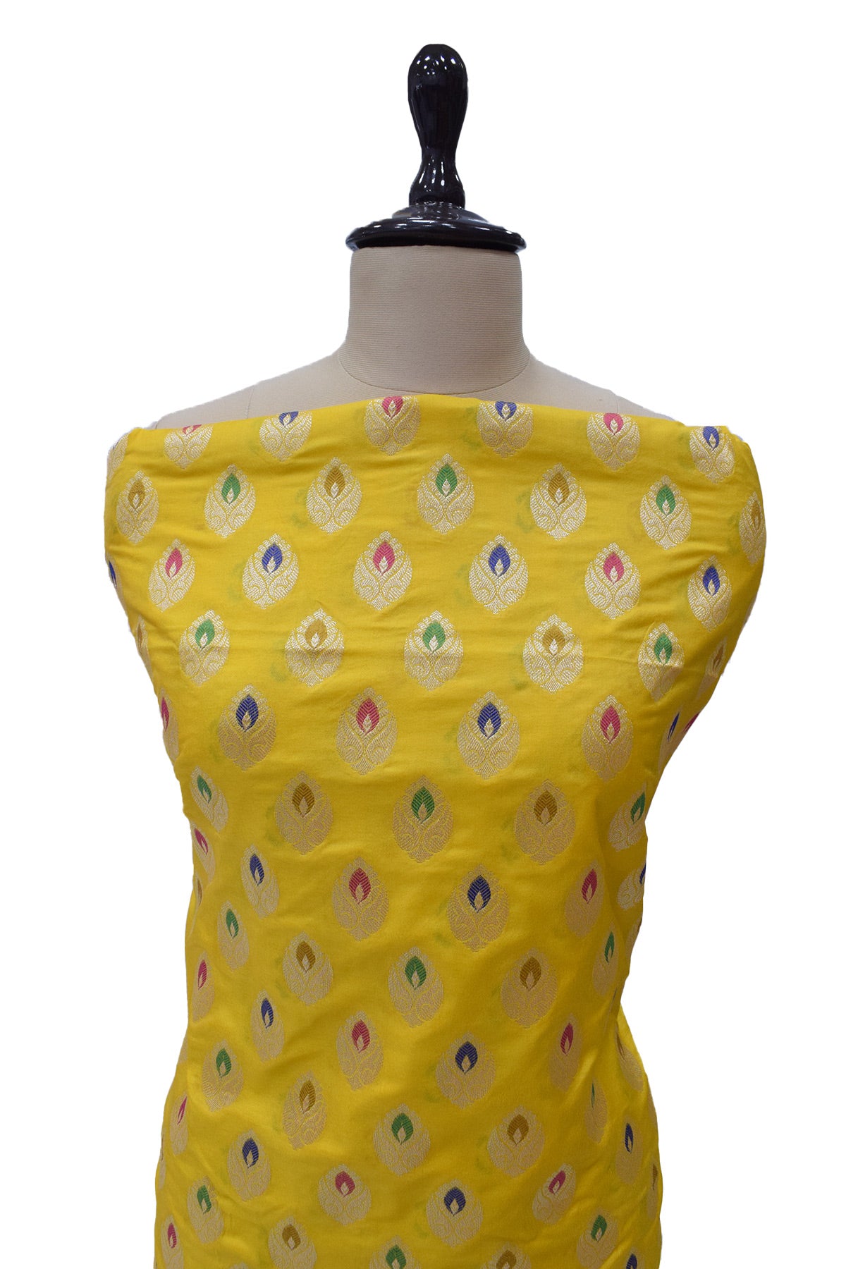 Silakaari Women's Plus Size Zari Banarasi Silk Unstitched Dress Material