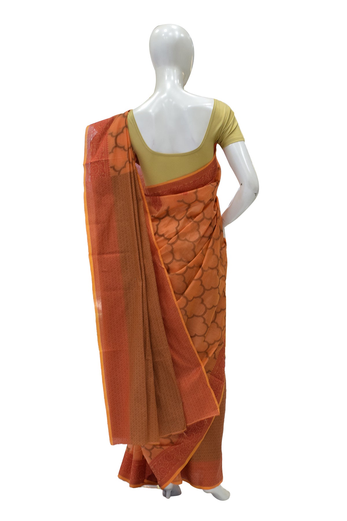 Silakaari Women's Cotton Butta Jaal Work Banarasi saree