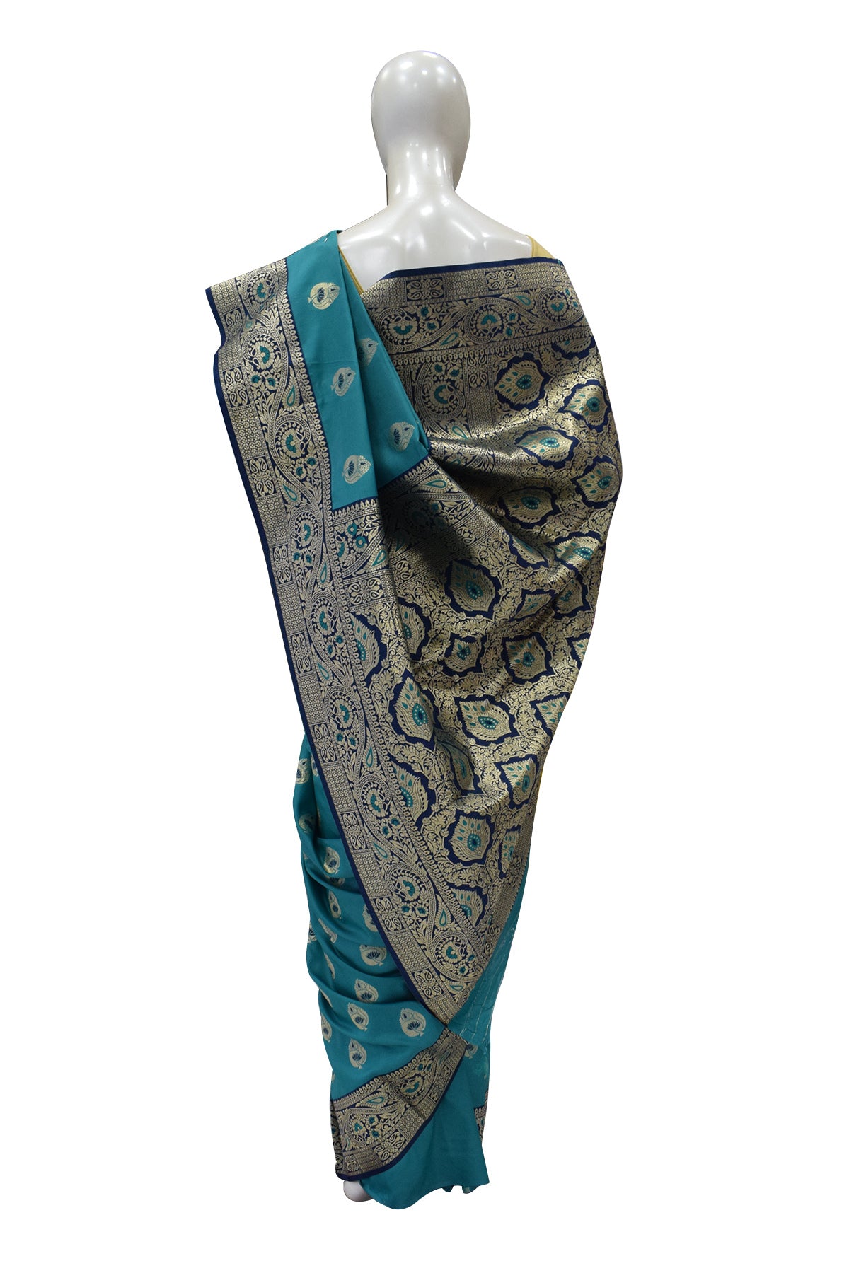 Silakaari Women's Heavy Zari Lacy Border Fancy Banarasi Saree