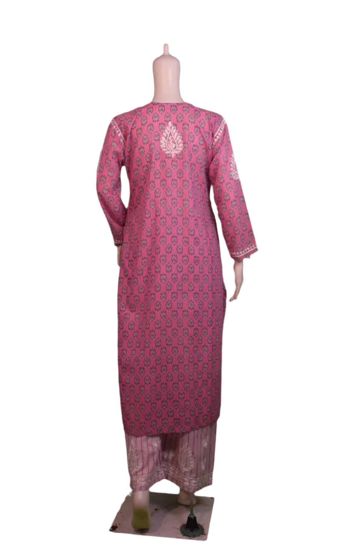 Silakaari Women's Pure Cotton Printed Lucknowi Kurti Pant Premium Set