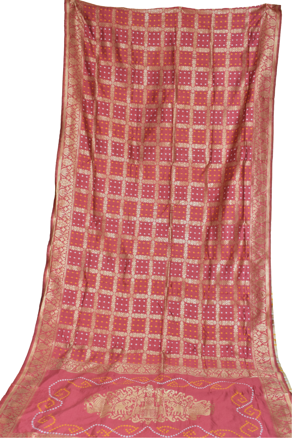 Silakaari Women's Bandhej Printed silk premium Saree