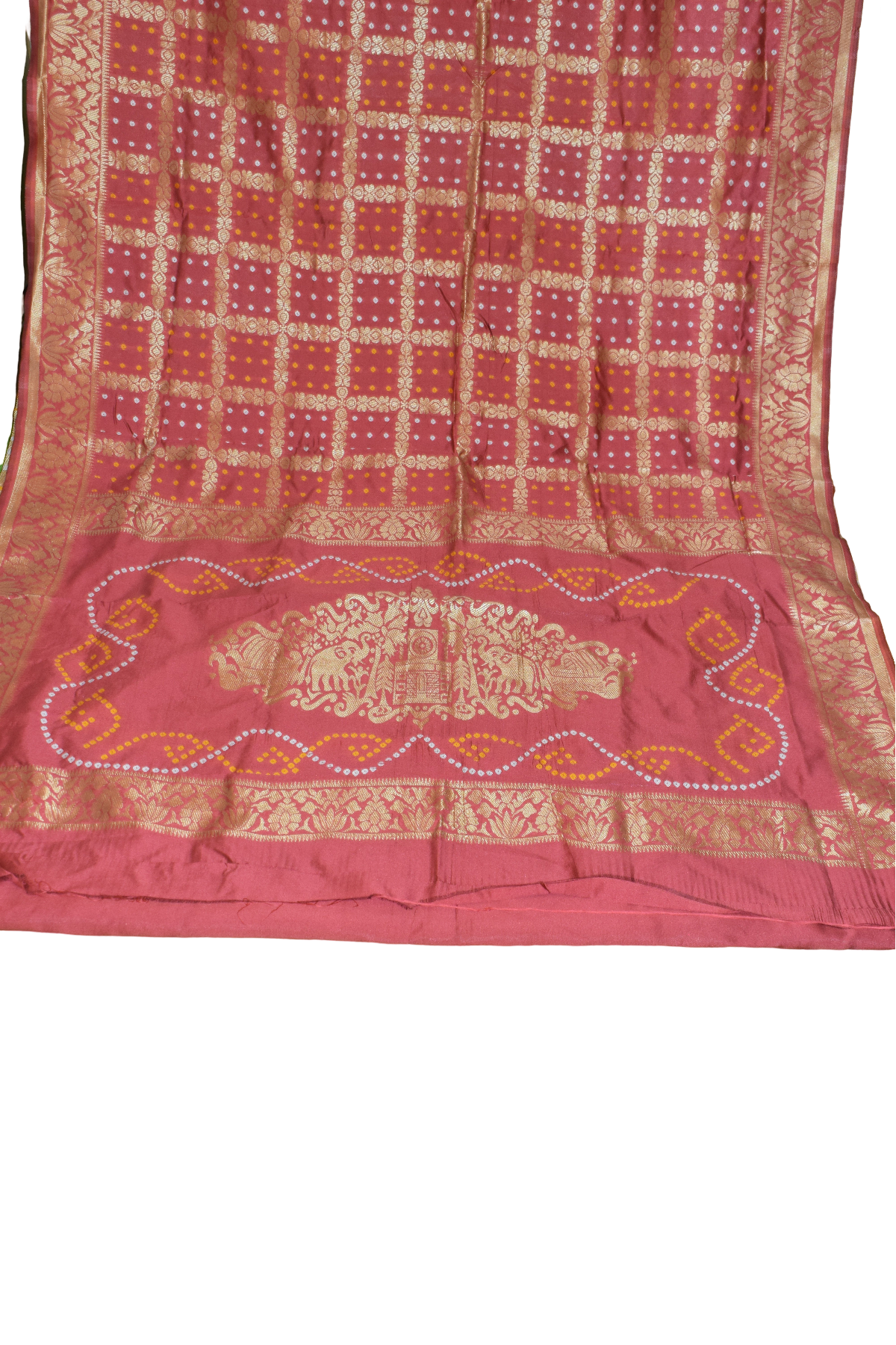 Silakaari Women's Bandhej Printed silk premium Saree