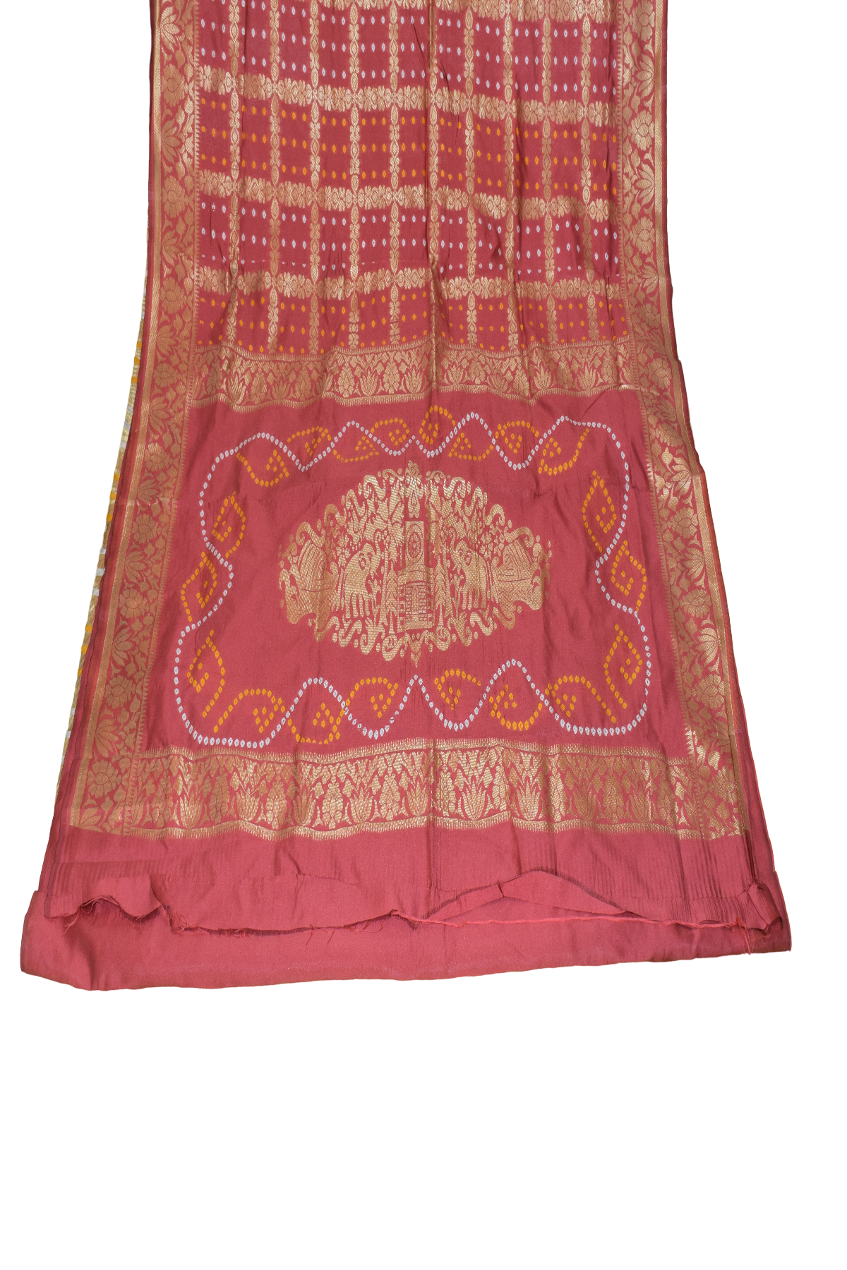 Silakaari Women's Bandhej Printed silk premium Saree