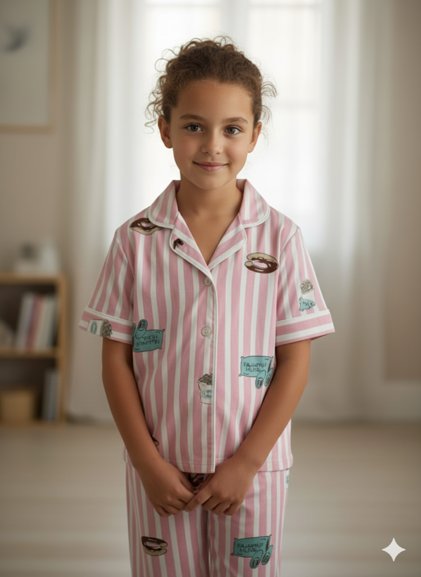 Silakaari Kids Casual Printed Night Dress For Boys & Girls