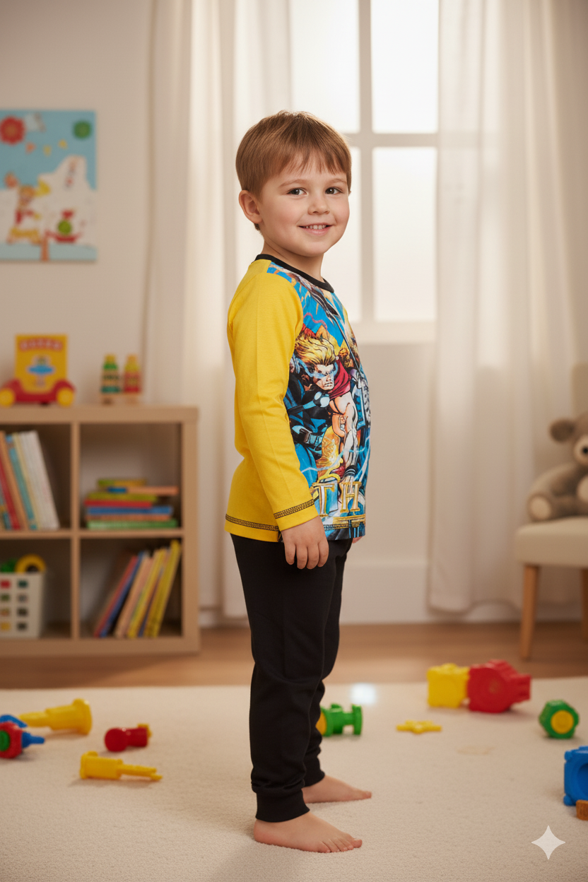 Silakaari Kids Thor Printed Fancy Combo Set For Boys