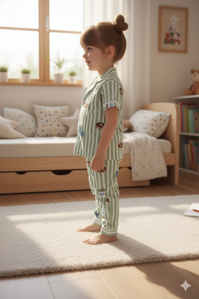 Silakaari Kids Casual Printed Night Dress For Boys & Girls