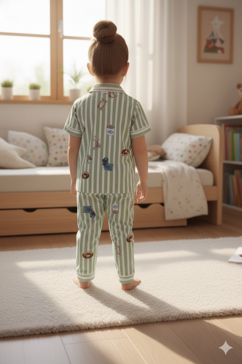 Silakaari Kids Casual Printed Night Dress For Boys & Girls