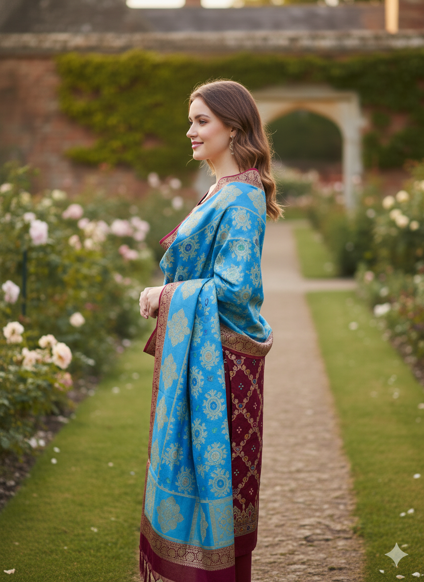 Silakaari Women's Plus Size Zari Banarasi Silk Unstitched Dress Material