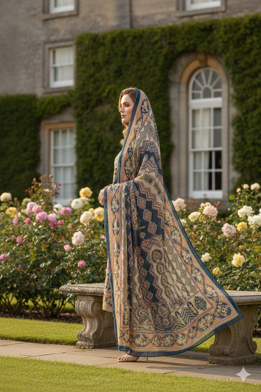 Silakaari Muntazir Pure Muslin Printed Gota patti Unstitched Suits