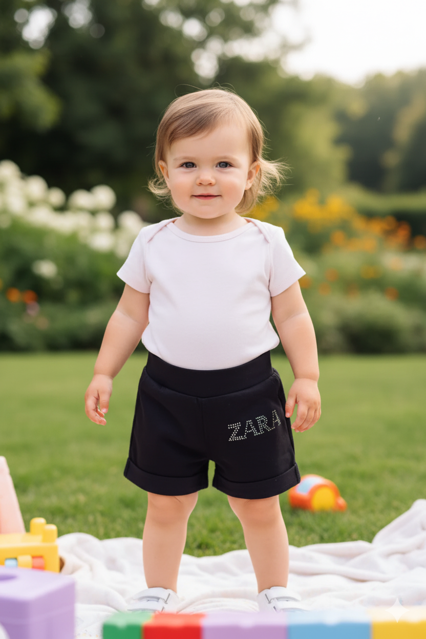 Silakaari Kids Zara Solid Shorts For Girls