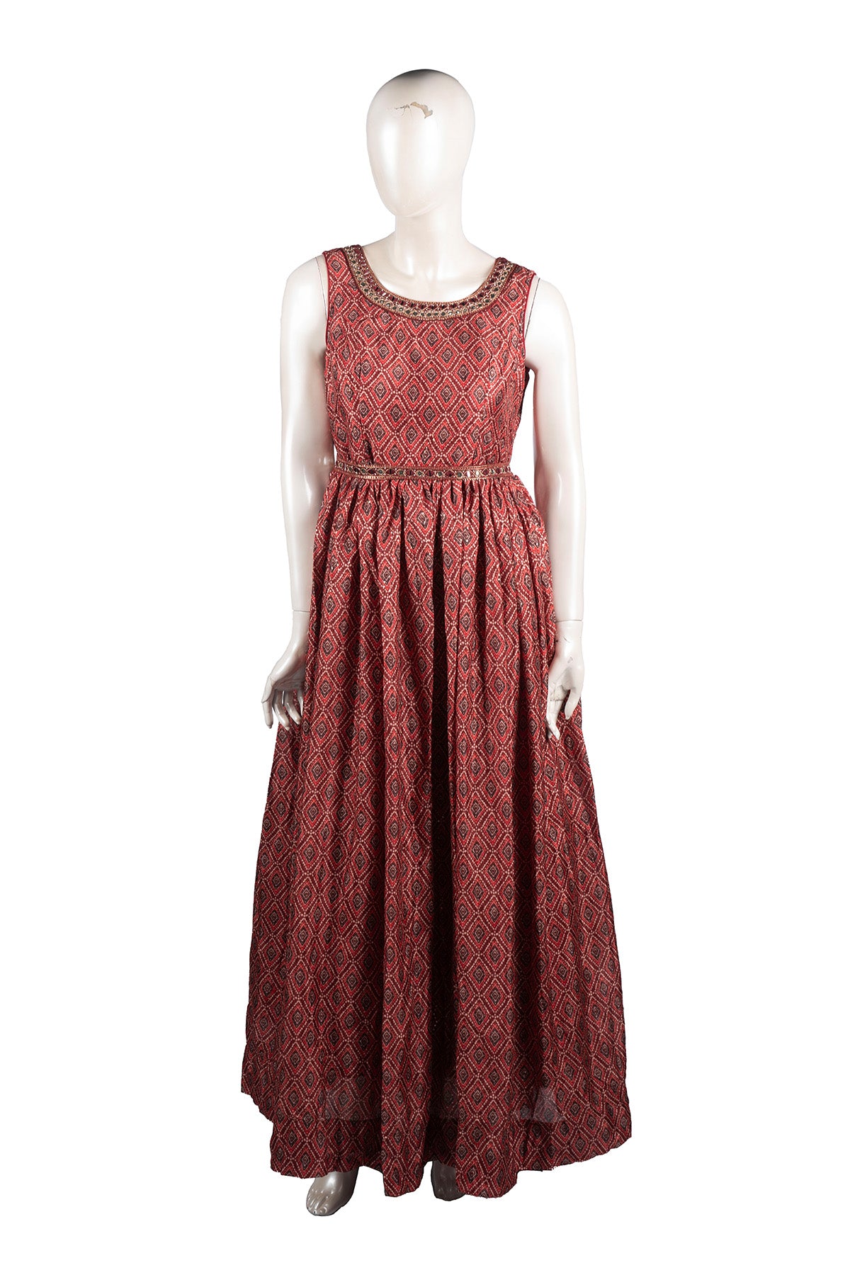 Silakaari Party Wear Brown Designer Ethnic Gown Dress