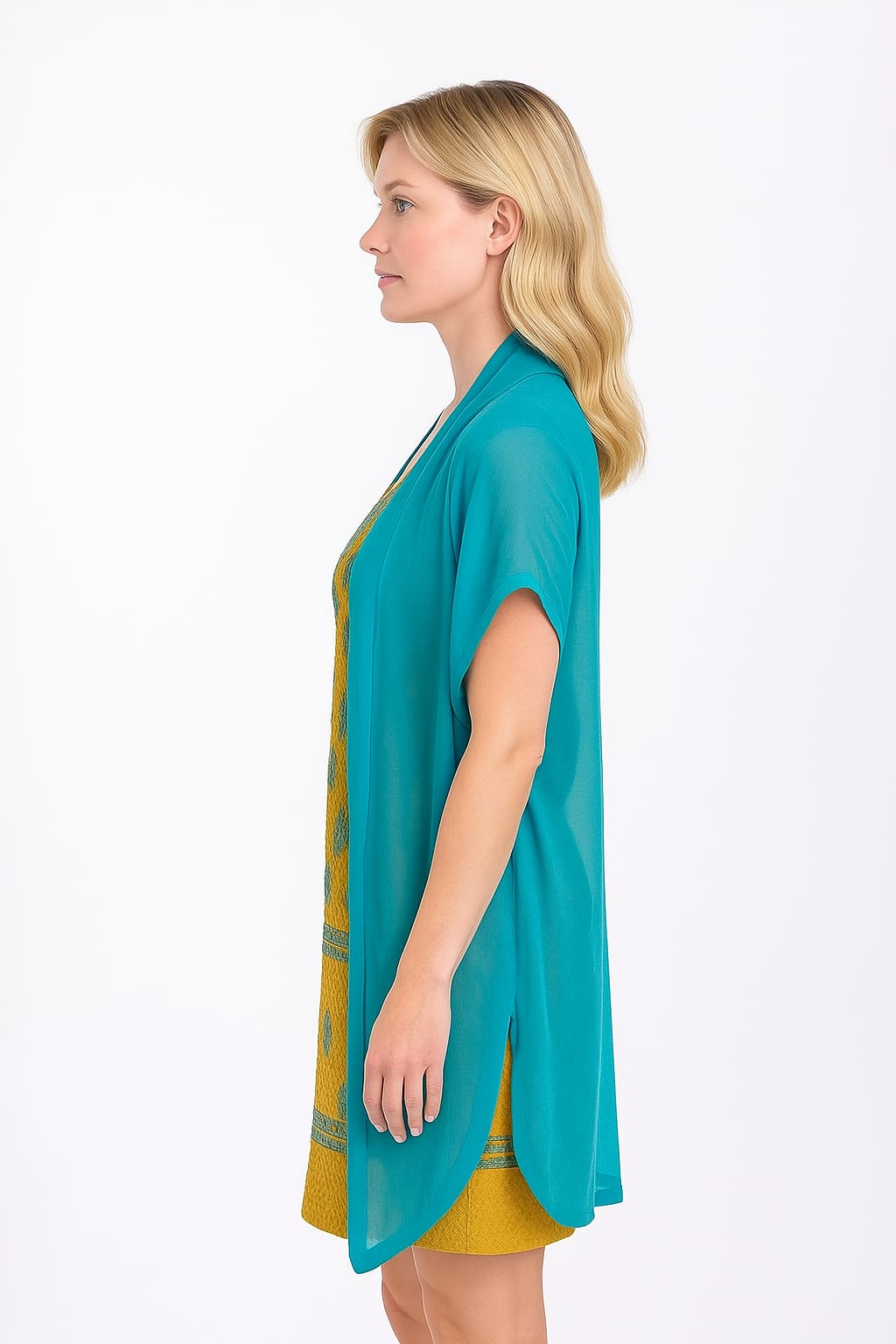 Silakaari Suhagan Beige-Blue Premium HandWork Lucknowi Chikankari Unstitched Dress Material