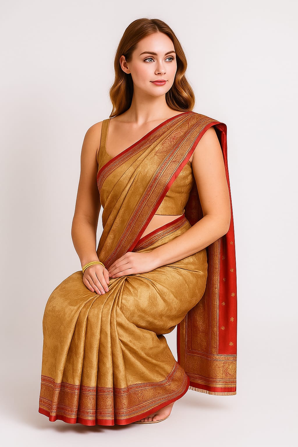 Silakaari Cherry Red Zari Woven Pure Banarasi Silk Saree