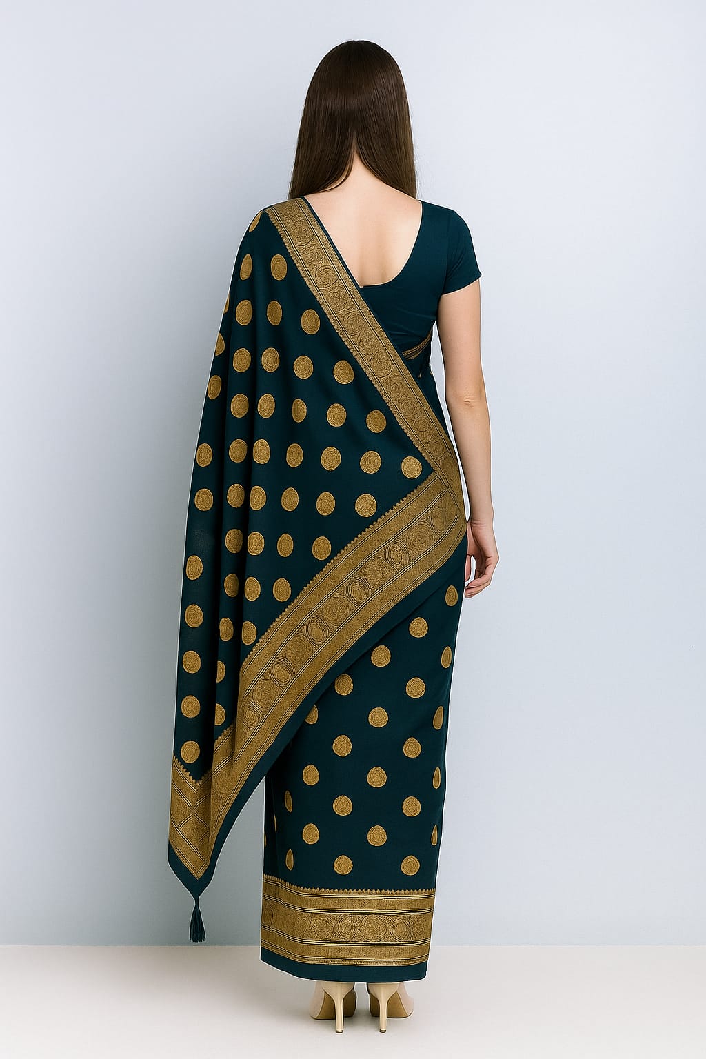 Silakaari Women's Heavy Zari Lacy Border Fancy Banarasi Saree