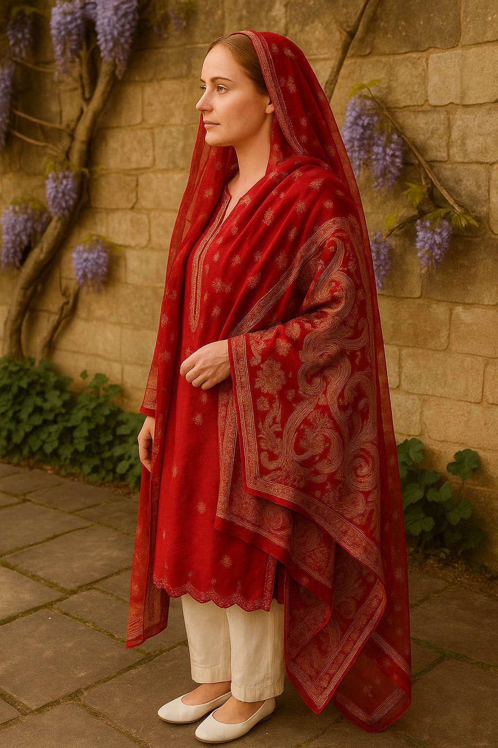 Silakaari Saaz Hot Pink Pure Lawn Embroidery Organza Patch Work Ready-Made Dress