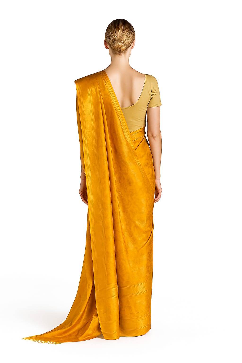 Silakaari Banarasi Sun Yellow Jacquard Saree