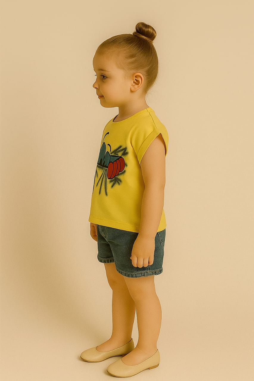 Silakaari Kids Eye Printed Fancy Top T-Shirt For Girls & Boys