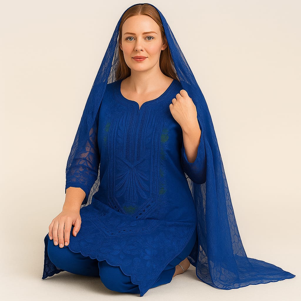Silakaari Mehwish Pure Organza Heavy Patch Premium Pakistani Ready-Made Dress