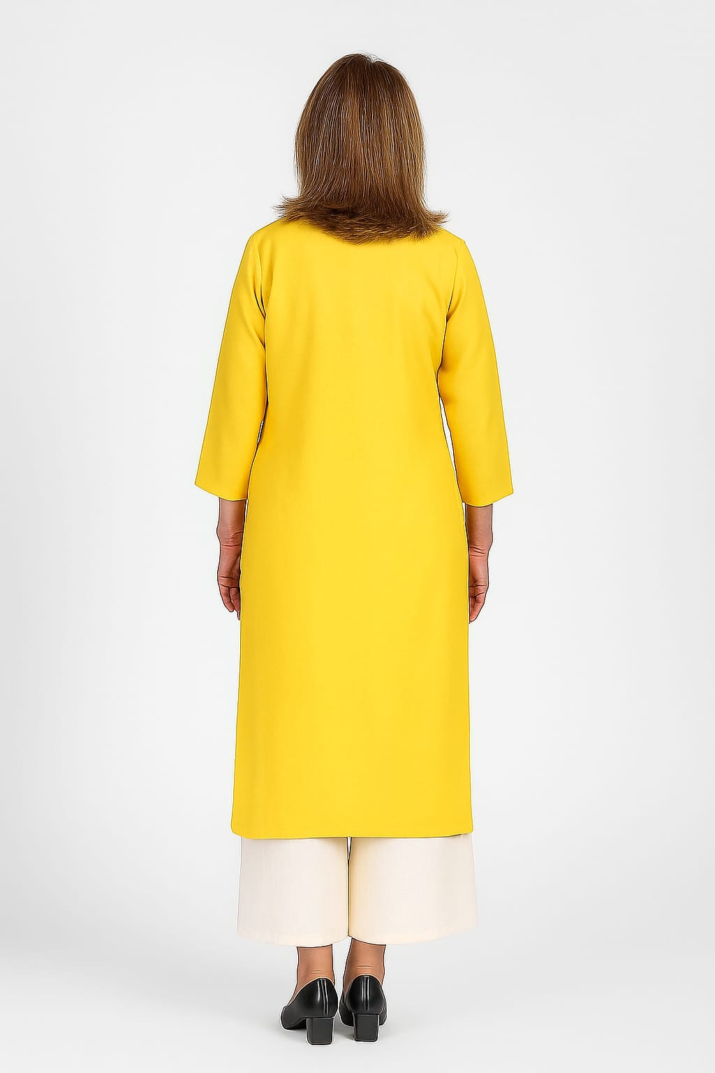 Silakaari women's Pure Viscose Self Thread Heavy Lucknowi Glance Long Kurti