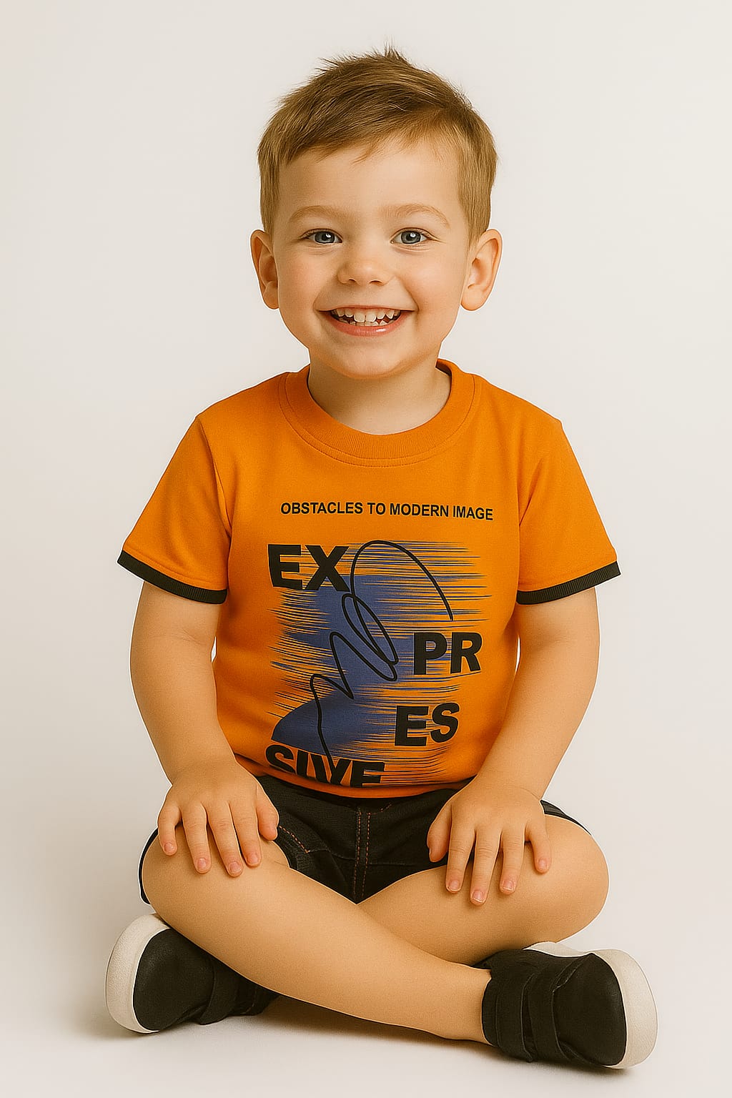 Silakaari Kids Printed Regular T-Shirt& Shorts Set For Boys