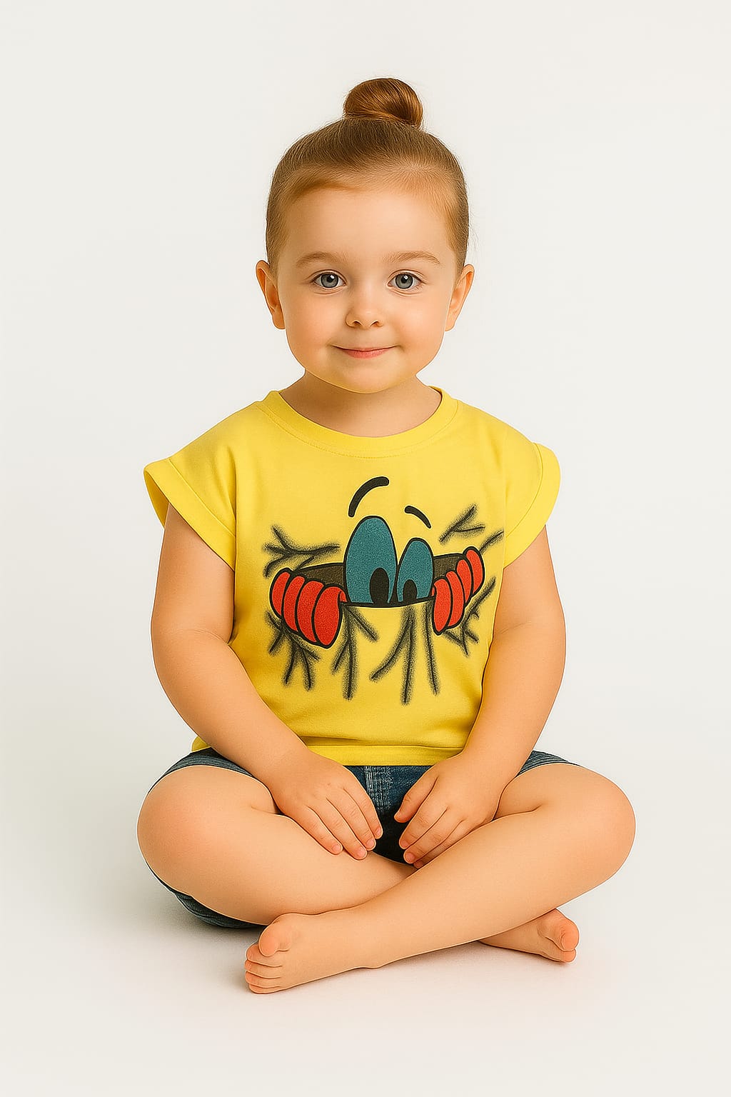 Silakaari Kids Eye Printed Fancy Top T-Shirt For Girls & Boys