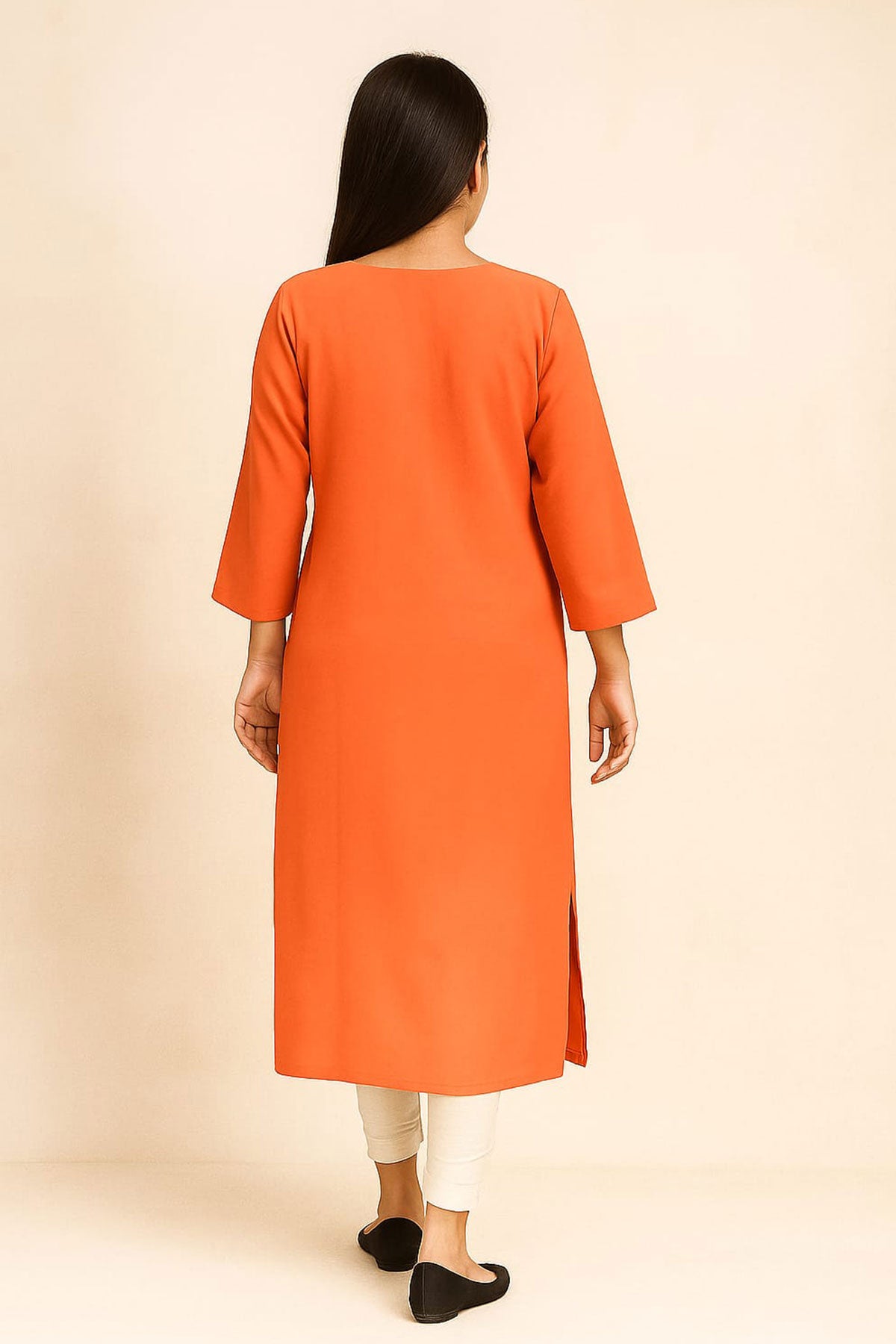 Silakaari Hania Embroidered Carrot Regular Long Kurti