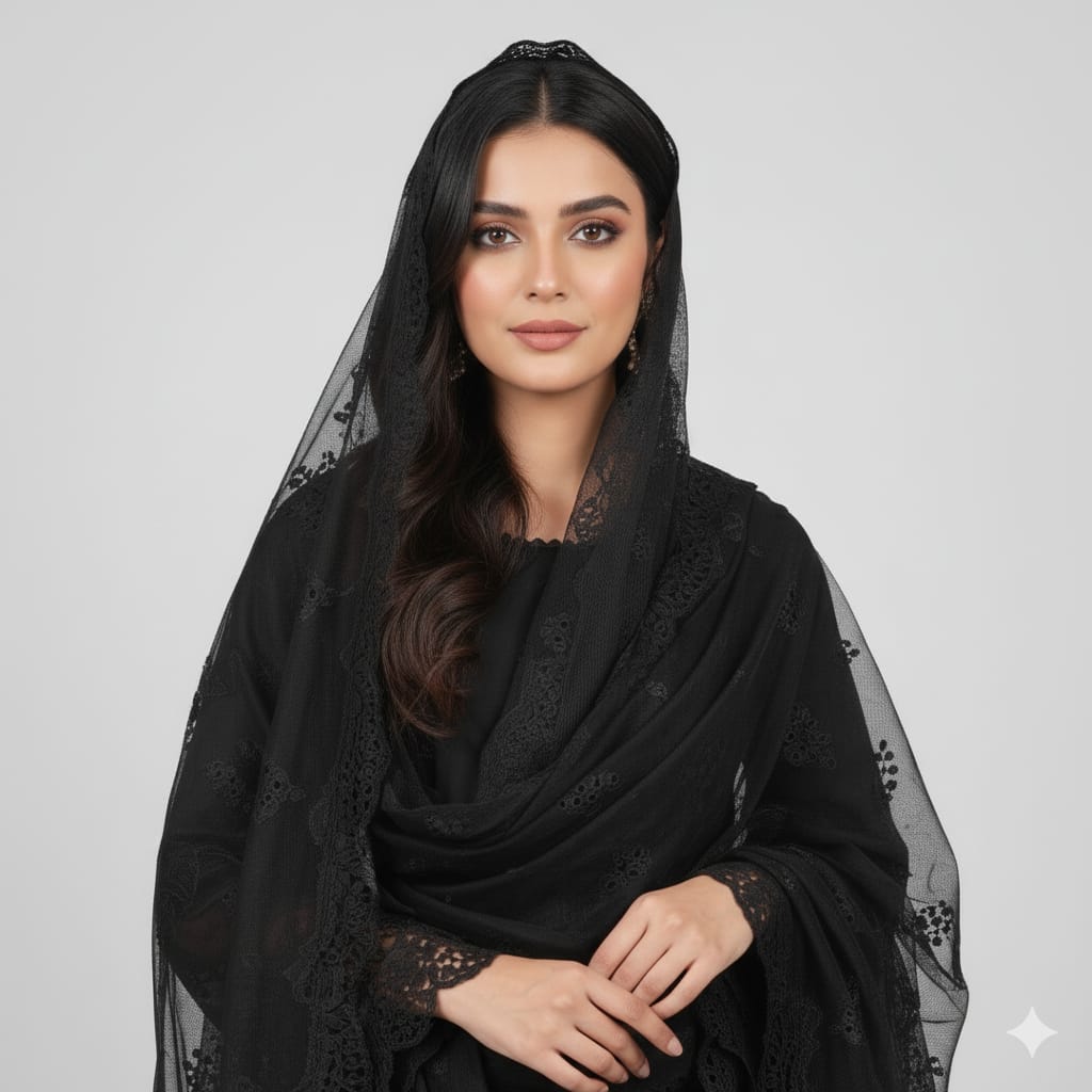 Silakaari Fakar Self Black Pure Hakoba Chikan Premium Patch Work Ready-Made Dress