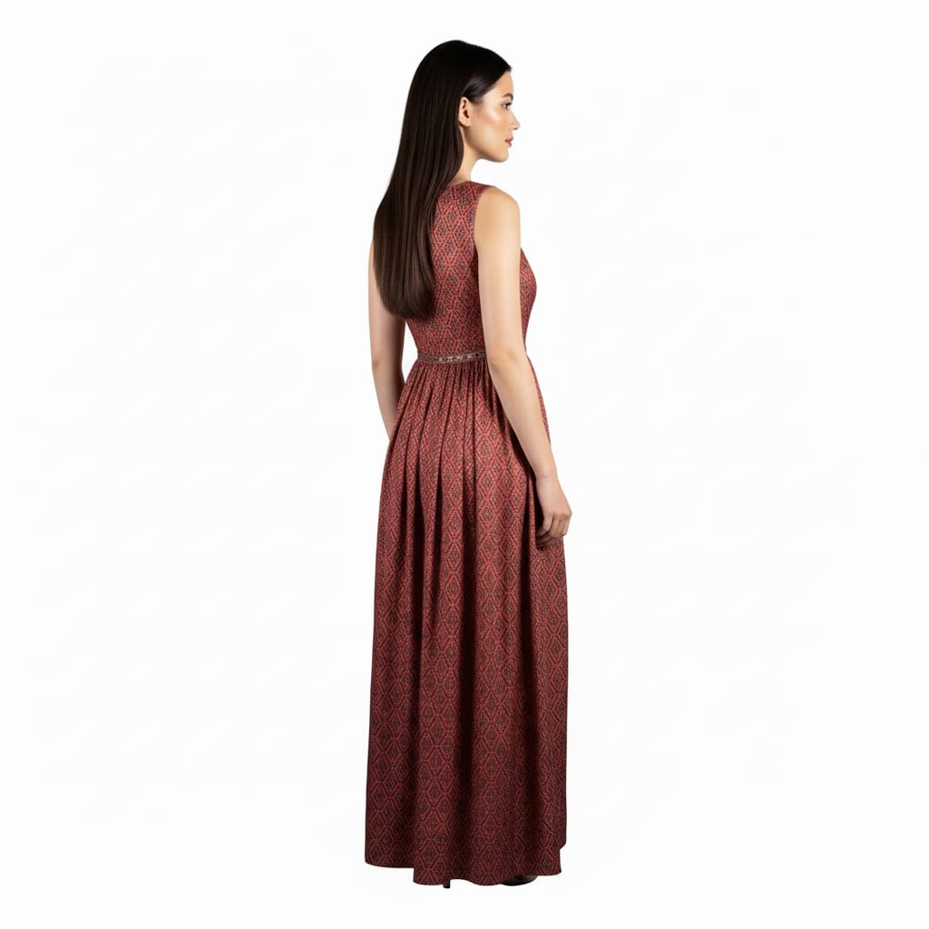 Silakaari Party Wear Brown Designer Ethnic Gown Dress