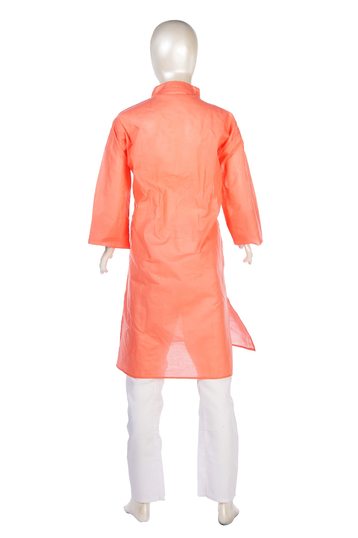 Silakaari Zohan Pink Pure Lucknowi Chikankari Kurta Pyjama Set For Boys