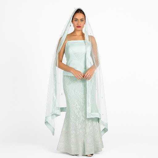 Silakaari Naaz Light Blue Sequin Dimond Fancy Evening Unstitched Lehenga Sharara Set