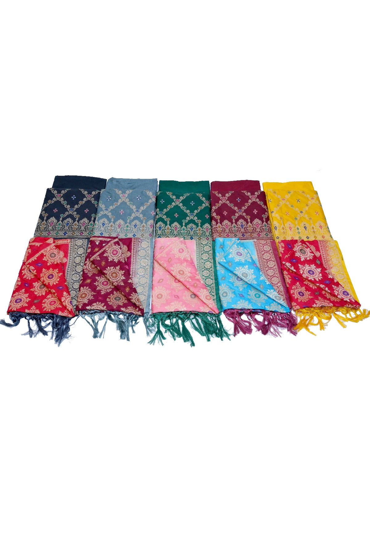 Silakaari Women's Plus Size Zari Banarasi Silk Unstitched Dress Material