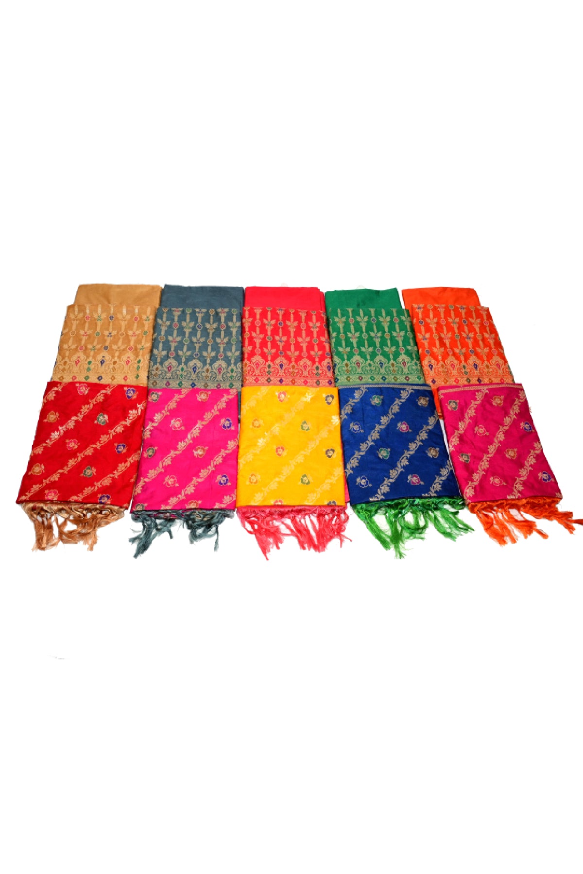 Silakaari Women's Plus Size Zari Banarasi Silk Unstitched Dress Material