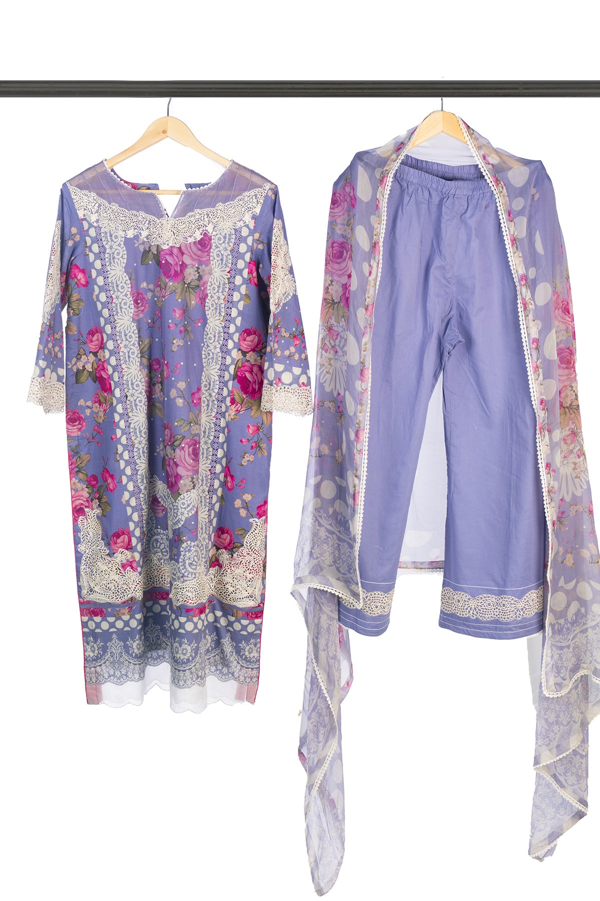 Silakaari Gumaan Pure Lawn Lalick Superior Organza Patch Work Embroidery Pakistani Ready-Made Dress