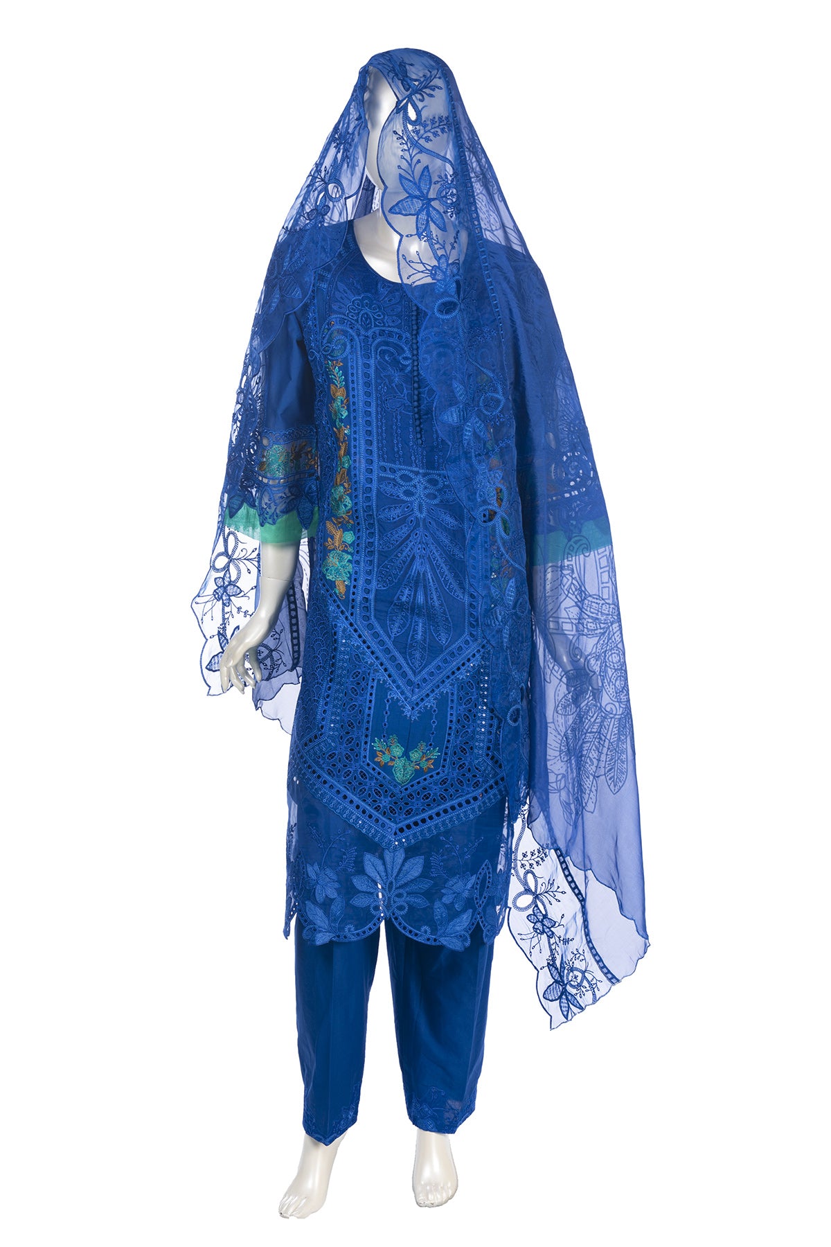 Silakaari Mehwish Pure Organza Heavy Patch Premium Pakistani Ready-Made Dress