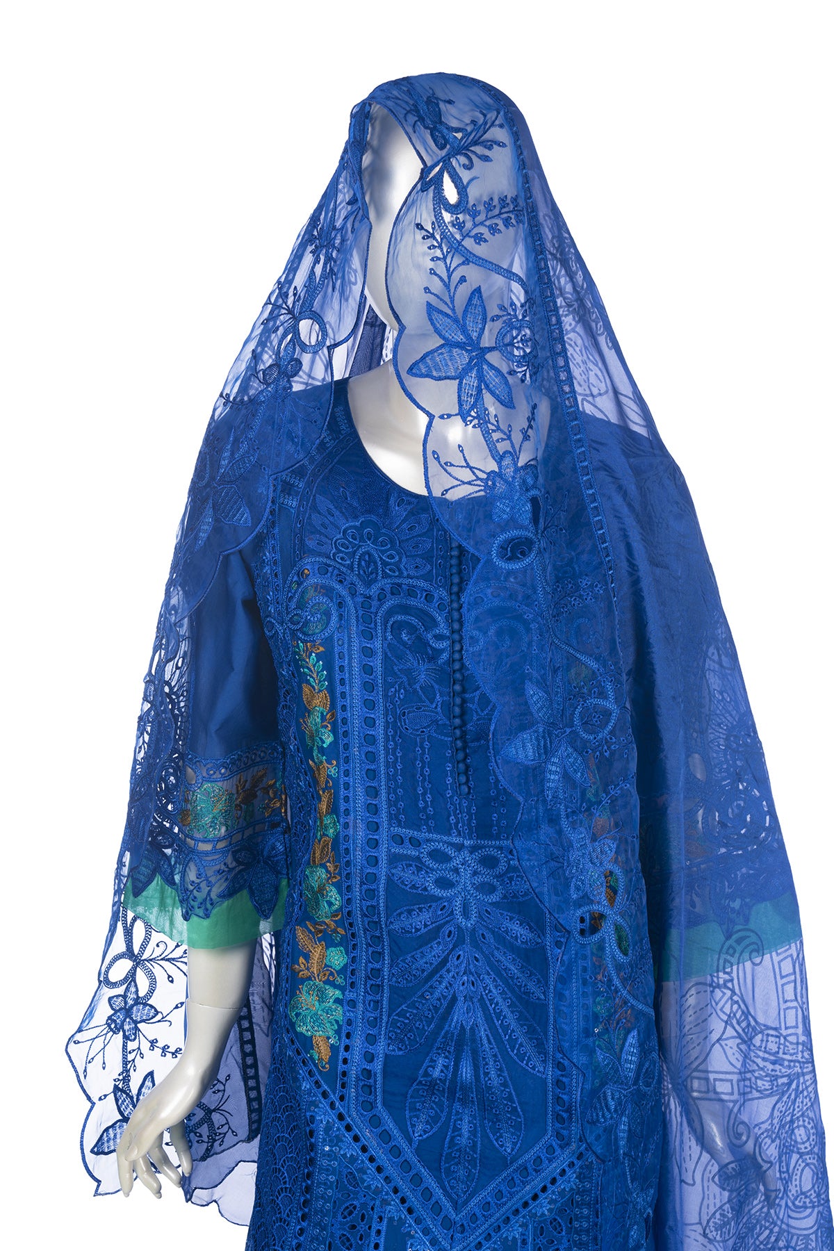 Silakaari Mehwish Pure Organza Heavy Patch Premium Pakistani Ready-Made Dress