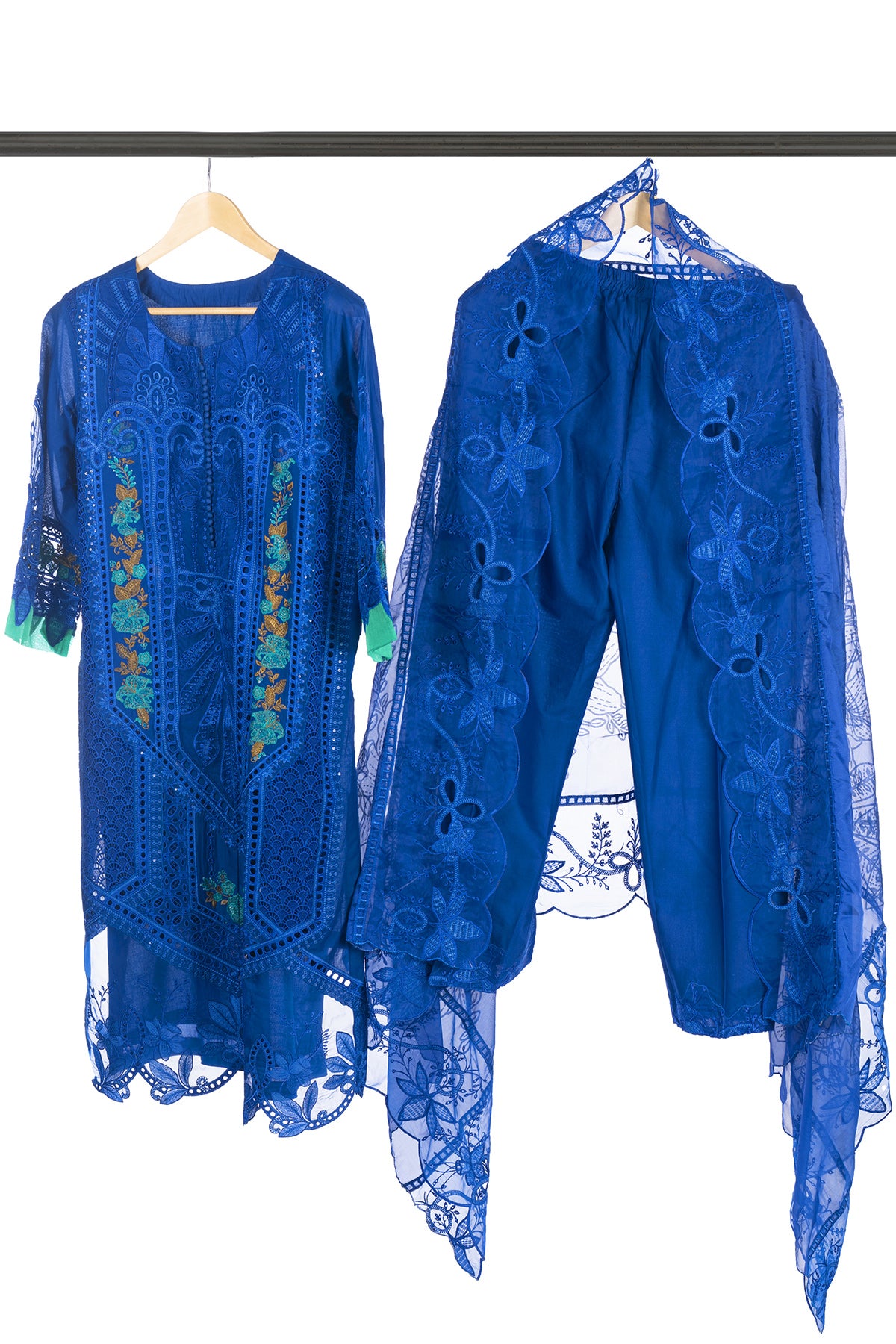 Silakaari Mehwish Pure Organza Heavy Patch Premium Pakistani Ready-Made Dress