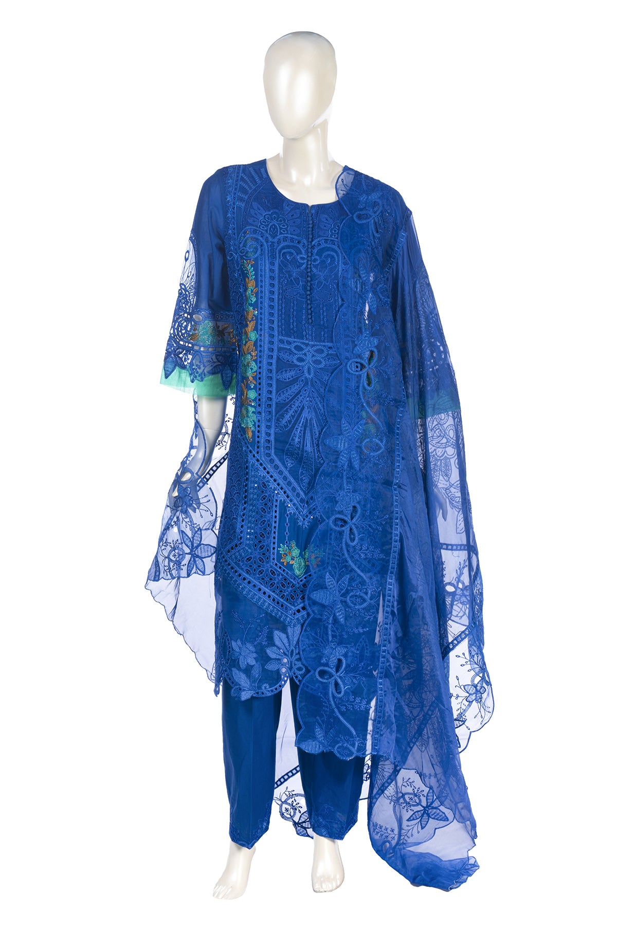 Silakaari Mehwish Pure Organza Heavy Patch Premium Pakistani Ready-Made Dress