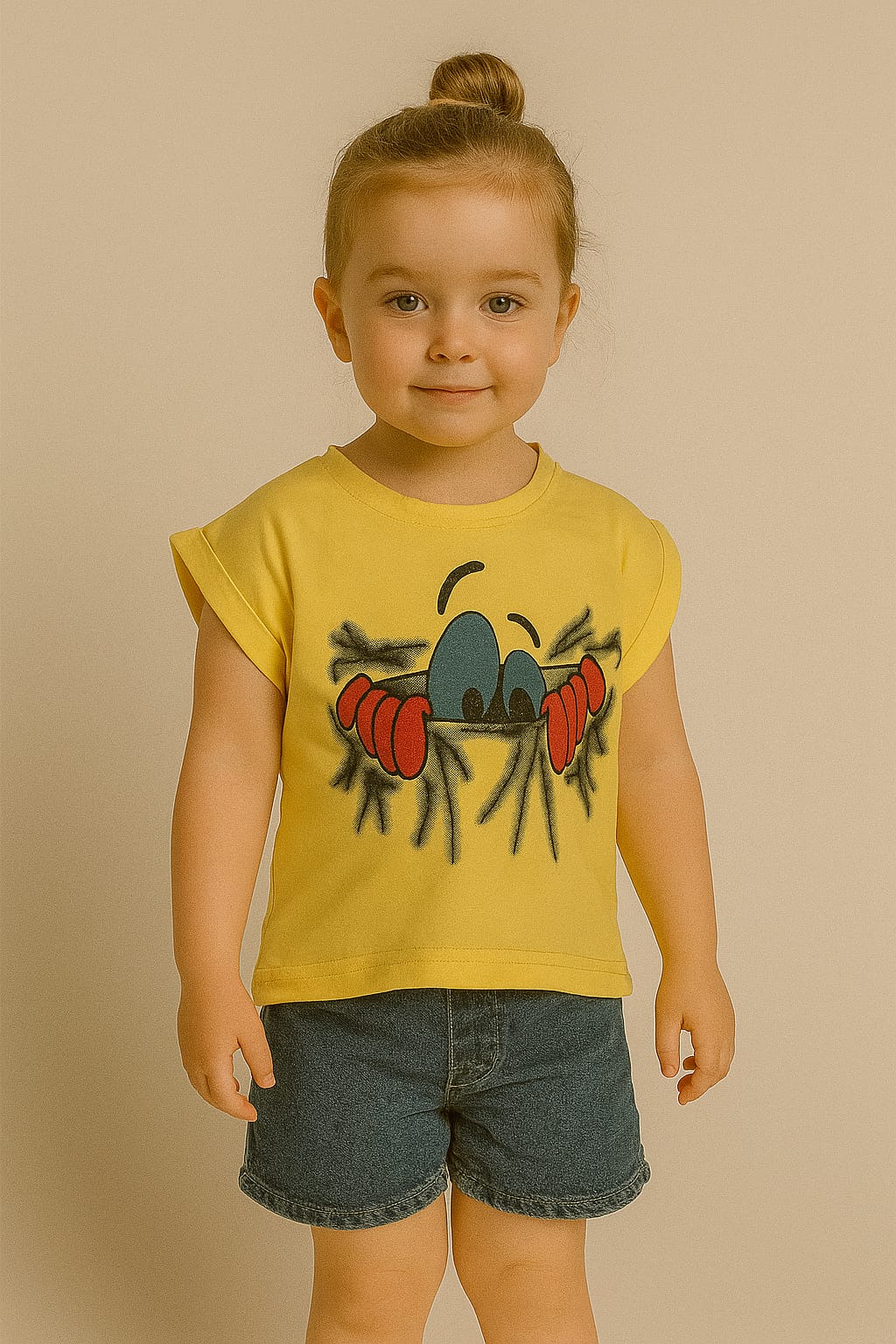 Silakaari Kids Eye Printed Fancy Top T-Shirt For Girls & Boys