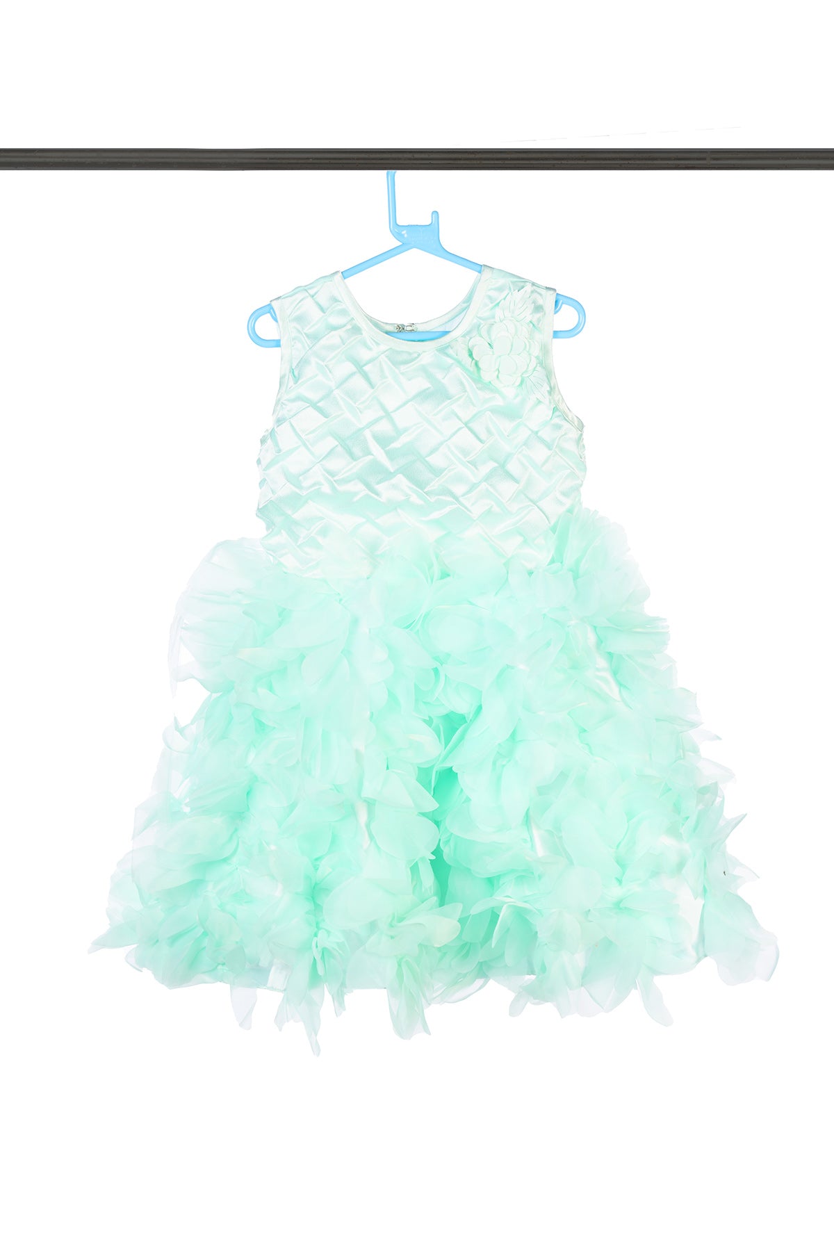 Silakaari Naima Kids Floss Sleeveless Party Balloon Organza Frock For Girls