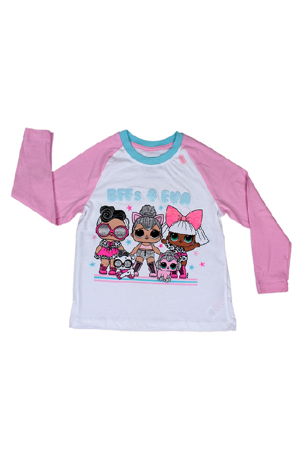 Silakaari Kids Pink & White Full Sleeve For Girls