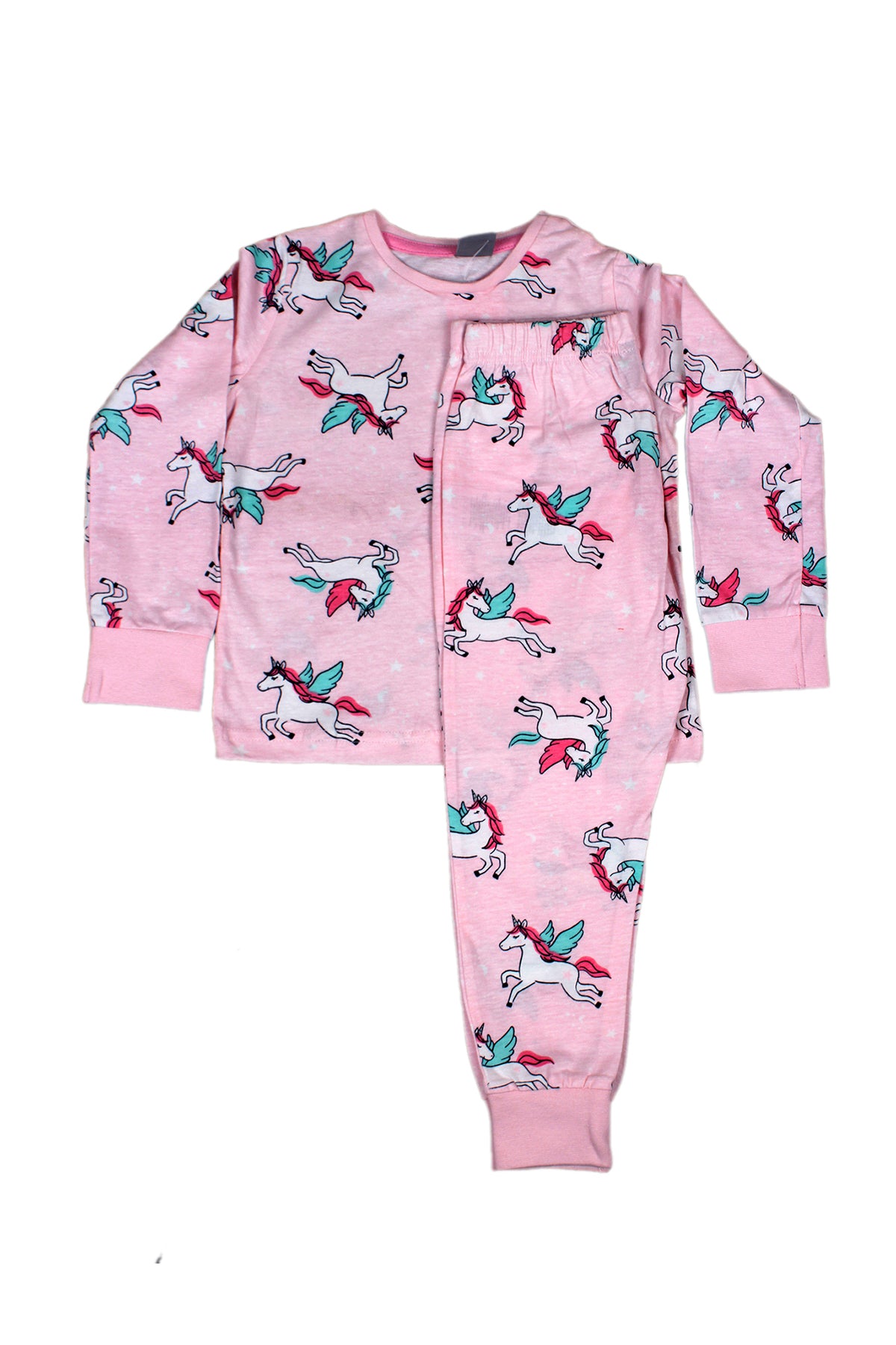 Silakaari Kids Baby Pink Unicorn Print Cute Night Dress For Girls