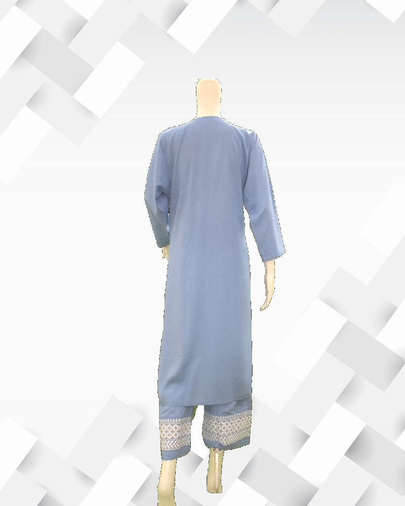 Silakaari Women's Lucknowi chikankari kurti palazzo set