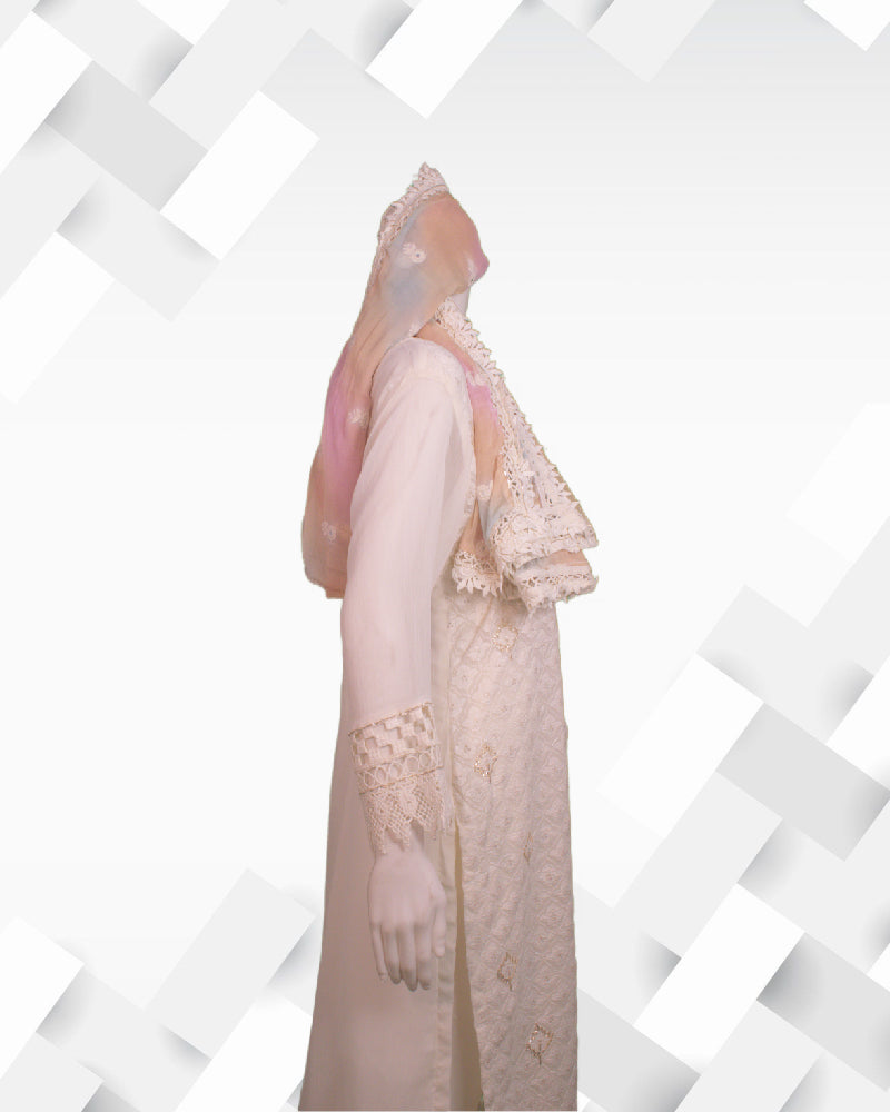 Silakaari Women's Pure Georgette Fancy Latkan Gota Sequin Karachi Readymade Dress